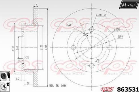 Parts-Mall PRM-005 - Тормозной диск unicars.by