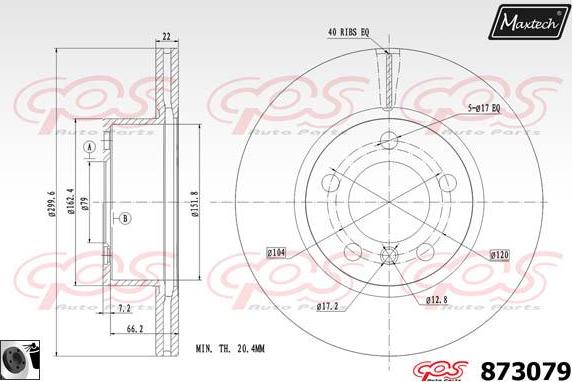 Maxtech 883429 - Тормозной диск unicars.by