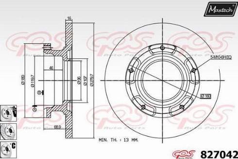 Maxtech 827042.6980 - Тормозной диск unicars.by