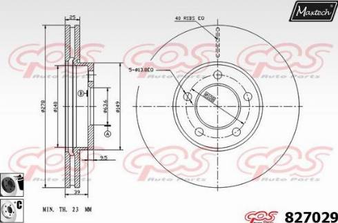 Maxtech 827029.6060 - Тормозной диск unicars.by