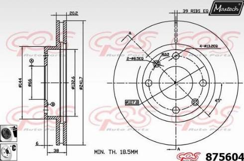 Maxtech 875604.6060 - Тормозной диск unicars.by