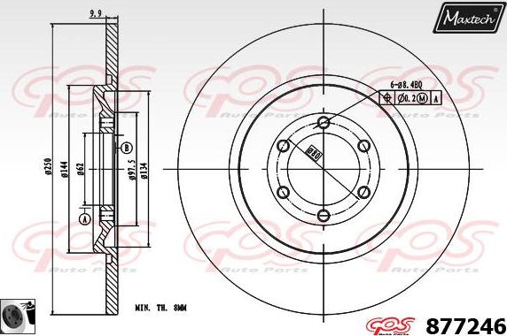 Maxtech 871509 - Тормозной диск unicars.by