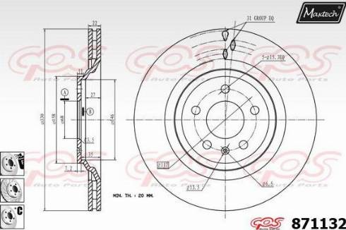 Maxtech 871132.6980 - Тормозной диск unicars.by