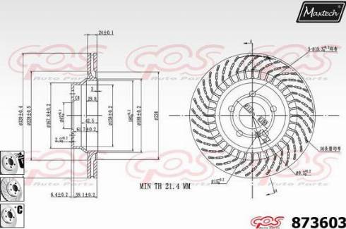 Maxtech 873603.6880 - Тормозной диск unicars.by