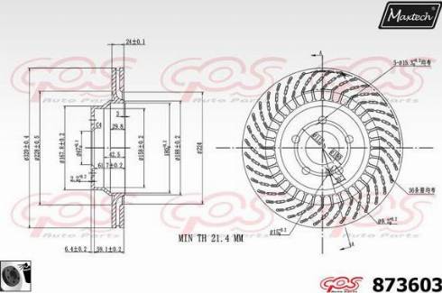 Maxtech 873603.0060 - Тормозной диск unicars.by