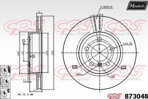 Maxtech 873048.6880 - Тормозной диск unicars.by