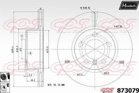 Maxtech 873079.6060 - Тормозной диск unicars.by