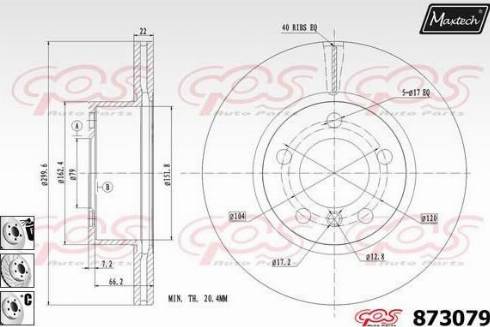 Maxtech 873079.6880 - Тормозной диск unicars.by