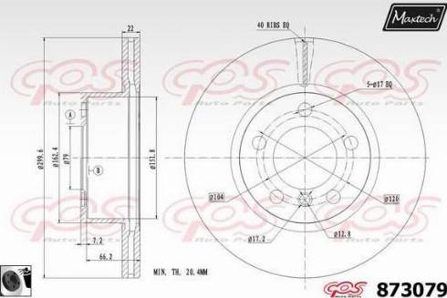 Maxtech 873079.0060 - Тормозной диск unicars.by