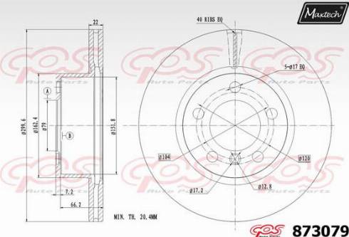 Maxtech 873079.0000 - Тормозной диск unicars.by