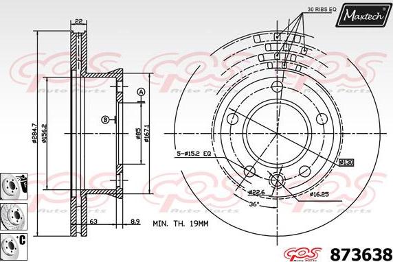 Maxtech 70200320 - Ремкомплект, тормозной суппорт unicars.by