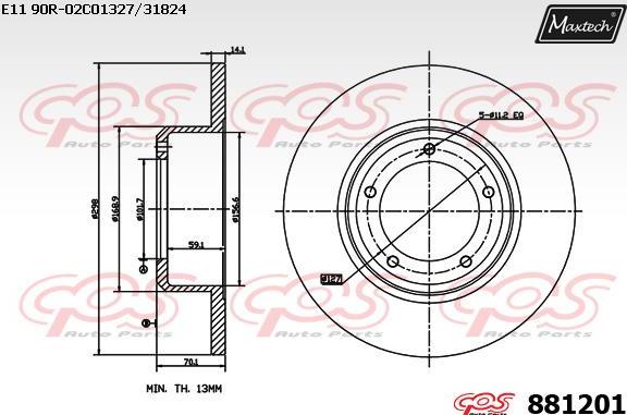 Maxtech 70200599 - Ремкомплект, тормозной суппорт unicars.by