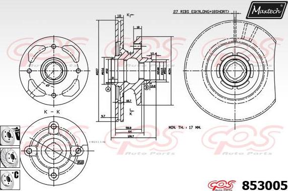 Maxtech 875618 - Тормозной диск unicars.by