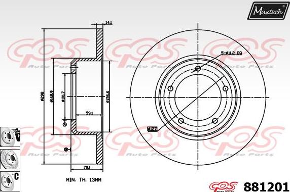 Maxtech 70200524 - Ремкомплект, тормозной суппорт unicars.by