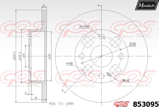 Maxtech 70200119 - Ремкомплект, тормозной суппорт unicars.by