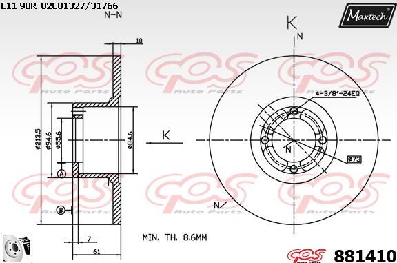 Maxtech 70200841 - Ремкомплект, тормозной суппорт unicars.by