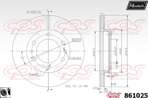 Maxtech 70200233 - Ремкомплект, тормозной суппорт unicars.by