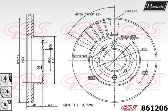 Maxtech 72942008 - Поршень, корпус скобы тормоза unicars.by