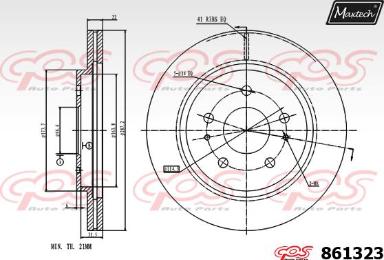 Maxtech 72945005 - Поршень, корпус скобы тормоза unicars.by