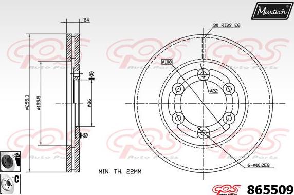 Maxtech 72948015 - Поршень, корпус скобы тормоза unicars.by