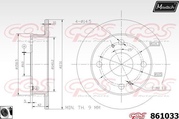 Maxtech 72954001 - Поршень, корпус скобы тормоза unicars.by