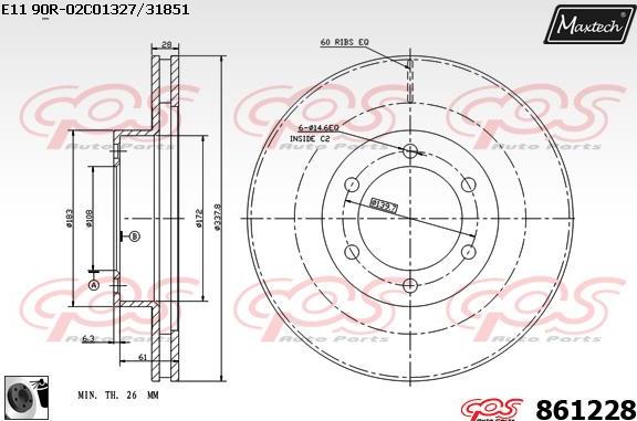 Maxtech 72954012 - Поршень, корпус скобы тормоза unicars.by