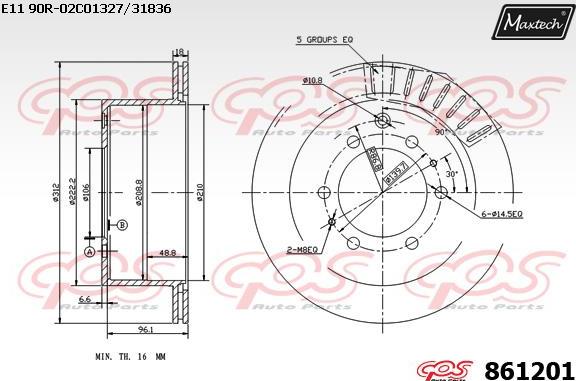 Maxtech 72934005 - Поршень, корпус скобы тормоза unicars.by