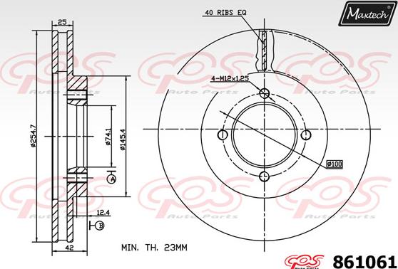 Maxtech 72938029 - Поршень, корпус скобы тормоза unicars.by