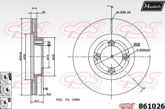 Maxtech 72938027 - Поршень, корпус скобы тормоза unicars.by