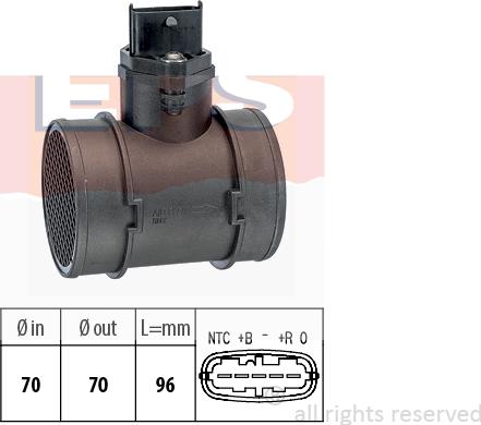 MDR EPS-1991 155 - Датчик потока, массы воздуха unicars.by