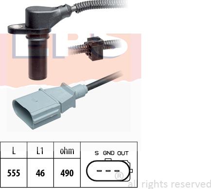 MDR EPS-1953 505 - Датчик импульсов, коленвал unicars.by