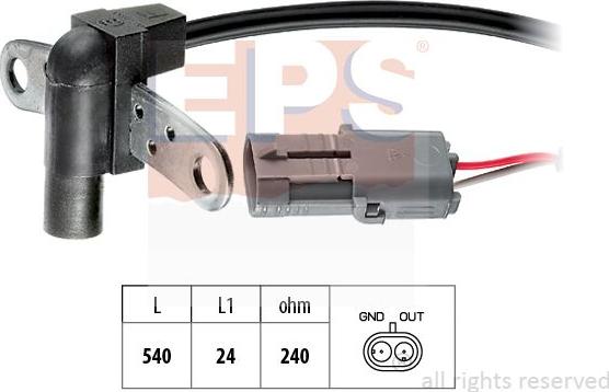 MDR EPS-1953 016 - Датчик импульсов, коленвал unicars.by