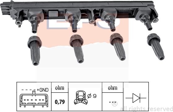 MDR EPS-1970 476 - Катушка зажигания unicars.by