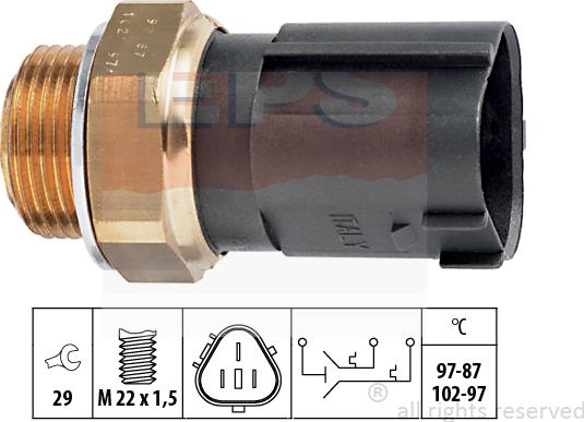 MDR EPS-1850 690 - Термовыключатель, вентилятор радиатора / кондиционера unicars.by