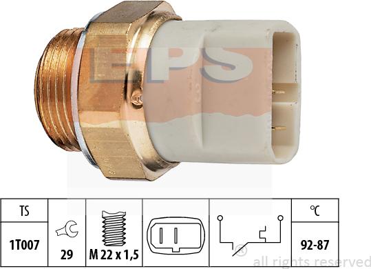 MDR EPS-1850 049 - Термовыключатель, вентилятор радиатора / кондиционера unicars.by