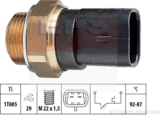 MDR EPS-1850 031 - Термовыключатель, вентилятор радиатора / кондиционера unicars.by