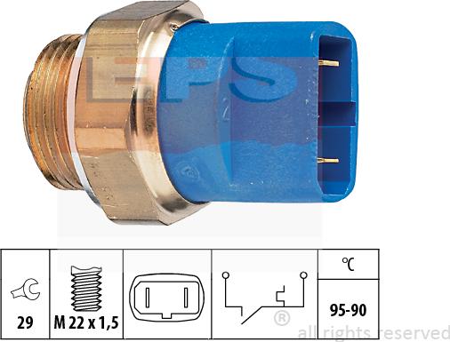 MDR EPS-1850 032 - Термовыключатель, вентилятор радиатора / кондиционера unicars.by