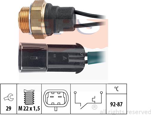 MDR EPS-1850 101 - Термовыключатель, вентилятор радиатора / кондиционера unicars.by