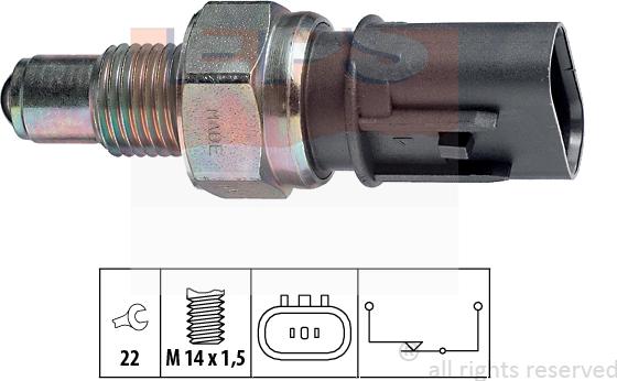 MDR EPS-1860 084 - Датчик, переключатель, фара заднего хода unicars.by