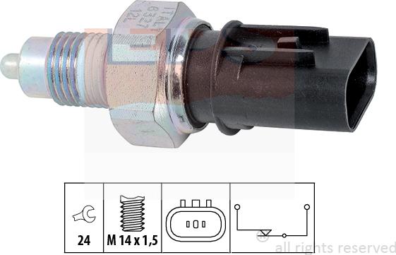 MDR EPS-1860 327 - Датчик, переключатель, фара заднего хода unicars.by