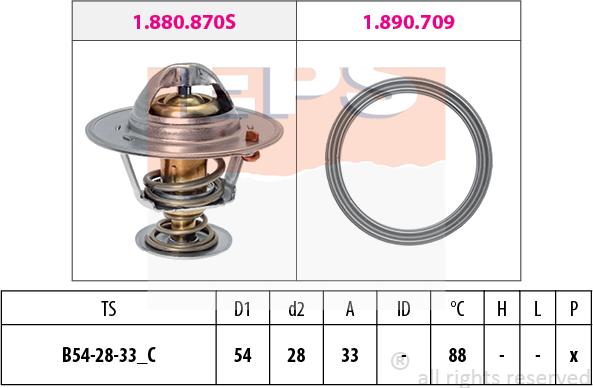 MDR EPS-1880 971 - Термостат охлаждающей жидкости / корпус unicars.by