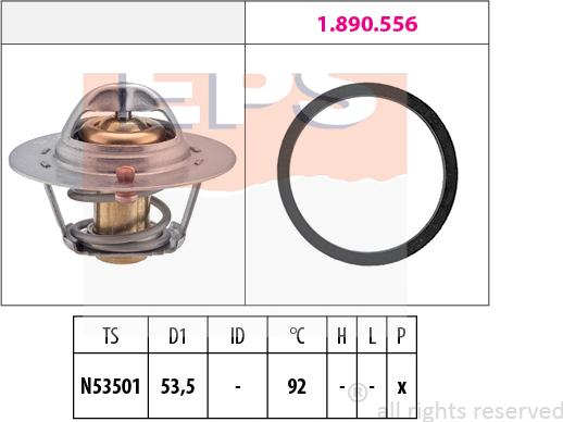 MDR EPS-1880 576 - Термостат охлаждающей жидкости / корпус unicars.by