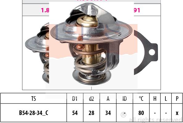 MDR EPS-1880 694S - Термостат охлаждающей жидкости / корпус unicars.by