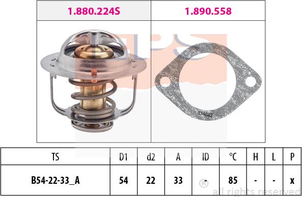 MDR EPS-1880 224 - Термостат охлаждающей жидкости / корпус unicars.by