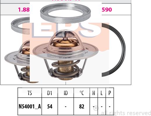 MDR EPS-1880 740S - Термостат охлаждающей жидкости / корпус unicars.by