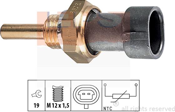 MDR EPS-1830 098 - Датчик, температура охлаждающей жидкости unicars.by