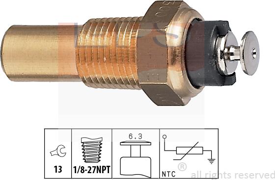 MDR EPS-1830 005 - Датчик, температура охлаждающей жидкости unicars.by