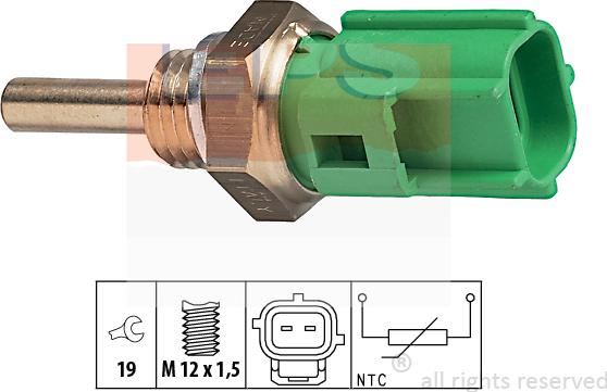 MDR EPS-1830 177 - Датчик, температура охлаждающей жидкости unicars.by