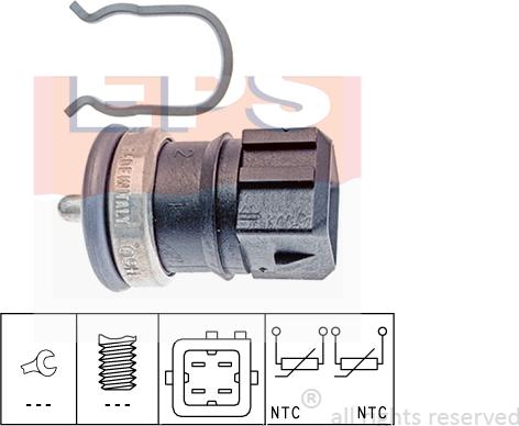 MDR EPS-1830 251 - Датчик, температура охлаждающей жидкости unicars.by