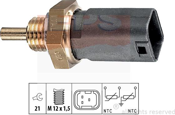 MDR EPS-1830 252 - Датчик, температура охлаждающей жидкости unicars.by